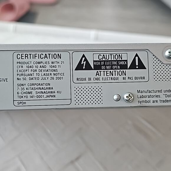 Sony CD/DVD Player DVP-NS575P Precision Drive 3/DVD+RW/+R/-RW/-R Playback - Picture 7 of 11